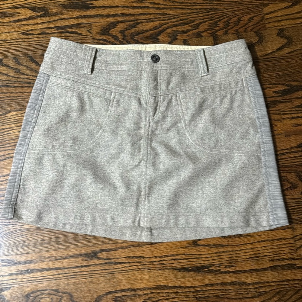 KUHL Treeline Fuze Wool Cashmere Blend Lined Skirt Size 6
